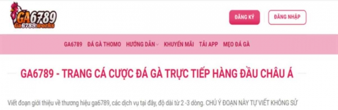 GA6789 TRANG CHU NHA CAI Cover Image